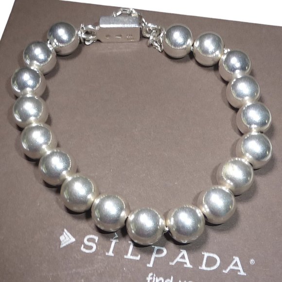 Silpada Jewelry - Silpada B0471 Sterling Silver 10MM Bead Ball Bracelet .925